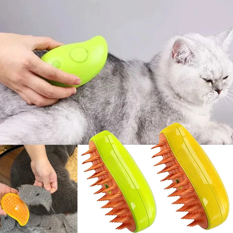 Escova de vapor 7 em 1 para gatos