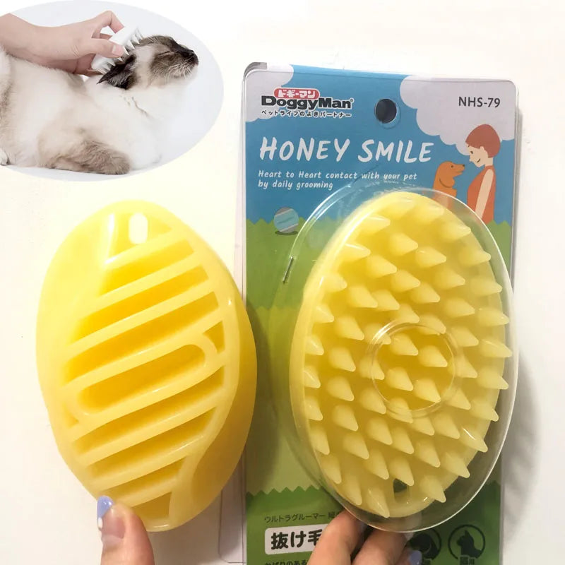 Escova de massagem para cães e gatos